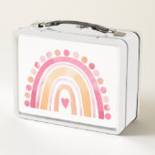 Schattigee Boho Waterverf Regenboog in Roze gepers (Achterkant)