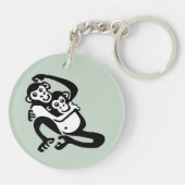 Schattigee BONOBO - Chimpansee - Primaat - Wildlif Sleutelhanger (Achterkant)