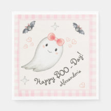 Schattigee Boo Ghost Roze Verjaardagsfeestje Meisj