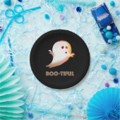 Schattigee Boo-tiful Halloween Ghost Art Papieren Bordje (Feest)