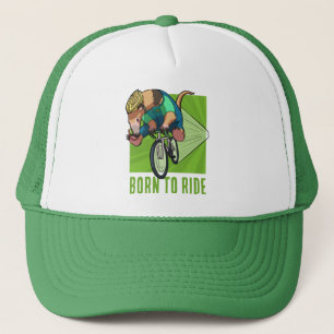 Schattigee boommiereneter geboren om te fietsen Ca Trucker Pet