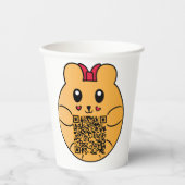 Schattigee boon papieren bekers (Voorkant)