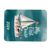 Schattigee boot - Mijn eerste cruise - Custom Magneet (Horizontaal)