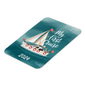 Schattigee boot - Mijn eerste cruise - Custom Magneet (Linkerzijde)