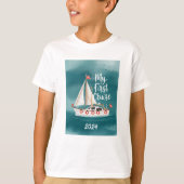 Schattigee boot - Mijn eerste cruise - Custom T-shirt (Voorkant)
