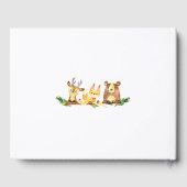 Schattigee bosbeesten Waterverf Verjaardag Gastenboek (Achterkant)