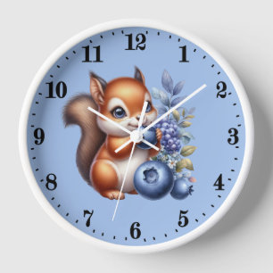 Schattigee bosbessen liefhebbers eekhoorn Klok