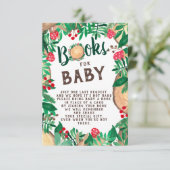 Schattigee bosbouwboeken voor baby informatiekaartje (Staand voorkant)
