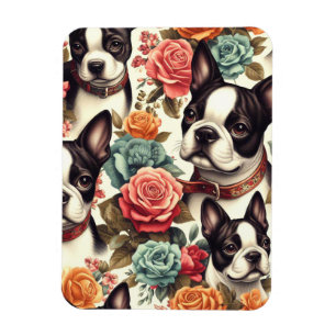 Schattigee Boston Terrier Illustratie Magneet