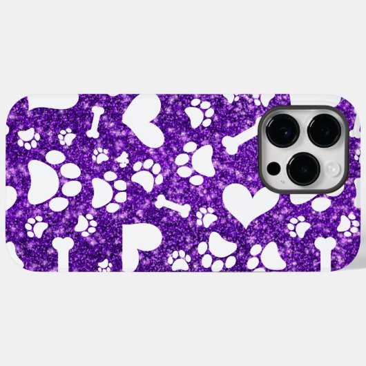 Schattigee Botten en Paw prints iPhone Hoesje (Achterkant (horizontaal))