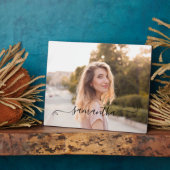 Schattigee Bow Handtekening Naam Foto Fotoplaat (Zijkant)