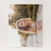 Schattigee Bow Handtekening Naam Foto Legpuzzel (Verticaal)