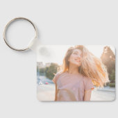 Schattigee Bow Handtekening Naam Foto Sleutelhanger (Achterkant)