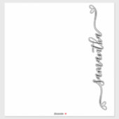 Schattigee Bow Handtekening Naam Koffer Sticker (Vel)