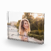 Schattigee Bow Signature Name Fotoblokken (Rechts)