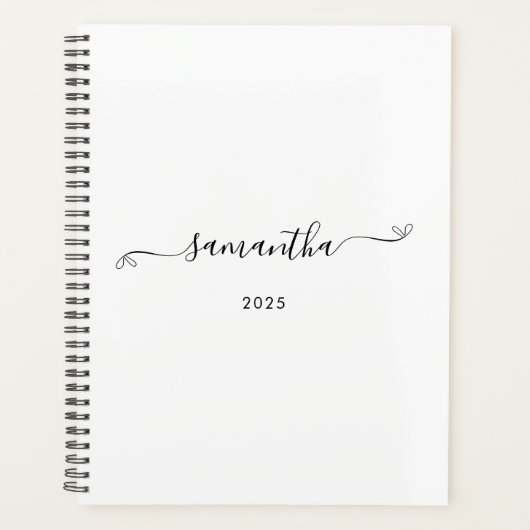 Schattigee Bow Signature Name Planner (Voorkant)