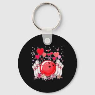 Schattigee Bowling Byll Valentijn Heart Lover Spel Sleutelhanger