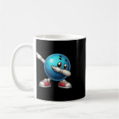 Schattigee Bowling Dab Bowler Bowling LL-speler Ki Koffiemok (Links)