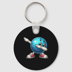 Schattigee Bowling Dab Bowler Bowling LL-speler Ki Sleutelhanger