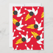 Schattigee Bowling Kinder 1e Verjaardagsfeestje Sp Kaart (Achterkant)