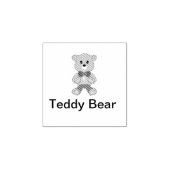 Schattigee Bowtie Teddy Bear Rubberstempel (Afrduk)