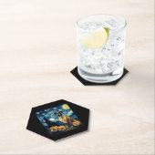 Schattigee Boxer Halloween Jack O Lantern Pumpkin Kartonnen Onderzetters (Insitu)