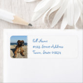 Schattigee Boxer retour adreslabel Etiket (Insitu)