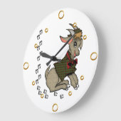 Schattigee Boy Goat Cartoon Wall Clock Grote Klok (Hoek)