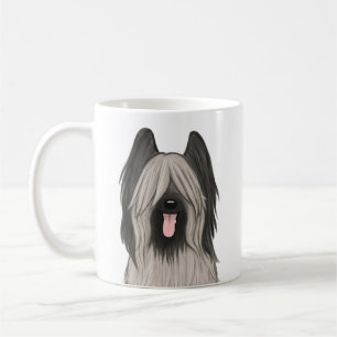 Schattigee Briard Cartoon Dog Pet Lover's Koffiemok