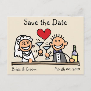Schattigee Briefkaarten Save the Date