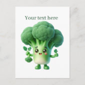 Schattigee broccoli liefhebbers tekst toevoegen briefkaart (Voorkant)