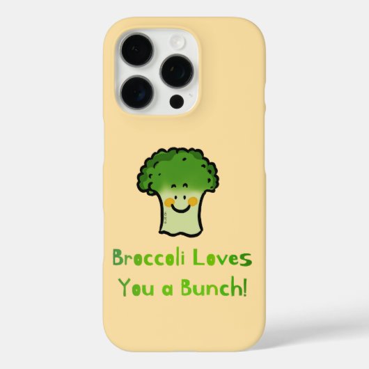 Schattigee Broccoli Pun Cartoon Design Case-Mate iPhone Case (Achterkant)