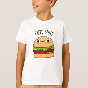 Schattigee broodjes grappige hamburger woordspelin t-shirt