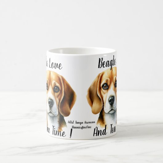 Schattigee Browns 'Beagle en Tea' Koffiemok (Center)