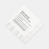 Schattigee bruid en bruidegom leuke feiten servet (Hoek)