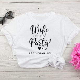 Schattigee bruid Las Vegas Bachelorette Party T-shirt