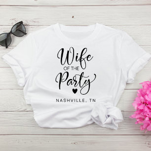 Schattigee bruid Nashville Bachelorette Party T-shirt