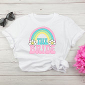 Schattigee bruid Retro Hippie Bachelorette Party T-shirt