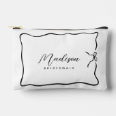 Schattigee bruidsmeisje coquette stijl script lint etui (Voorkant)