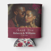 Schattigee bruiloft gunst labels blikjeskoeler (Voorkant)