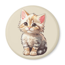 Schattigee bruine kawaii kitten