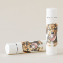 Schattigee bruine puppy hond blazen bubble gum