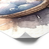 Schattigee Bubbly Kitten badtijd Poster (Hoek)