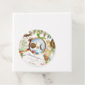 Schattigee Bug & Caterpillar Baby shower Bedankjes Labels (In situ)