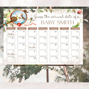 Schattigee Bug & Caterpillar Baby shower gokdatum Poster