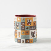 Schattigee Bulldog Coffee Love Mok (Midden)