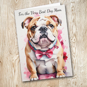 Schattigee bulldog, jij maakt mijn staart wag Kaar Feestdagen Kaart