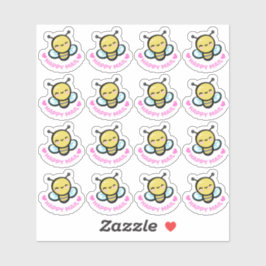 Schattigee Bumble Bee Custom-Cut Vinyl Sticker