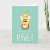 Schattigee Bumble Bee Valentijnsdag Kaart (Voorkant)