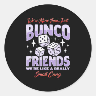 Schattigee Bunco Night Squad Kleding Spel Bunco Ronde Sticker